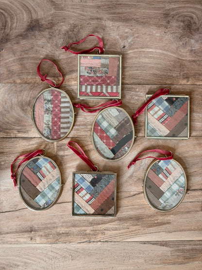 Glass & Metal Frame Ornament